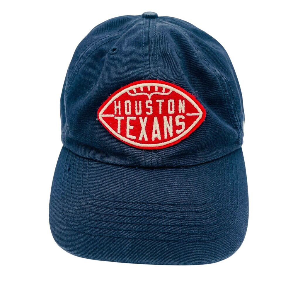 47 Brand Houston Texans Fitted Hat Cap Sz Large Navy Blue Recycled NFL Football